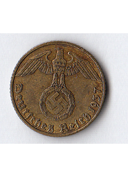 1937 5 Pfennig Svastica Grande 